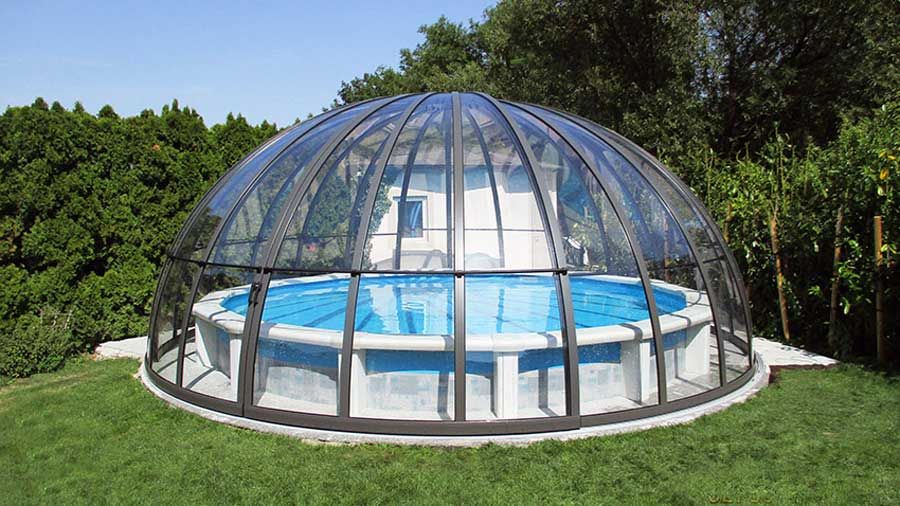 Стеклянный купол для бассейна